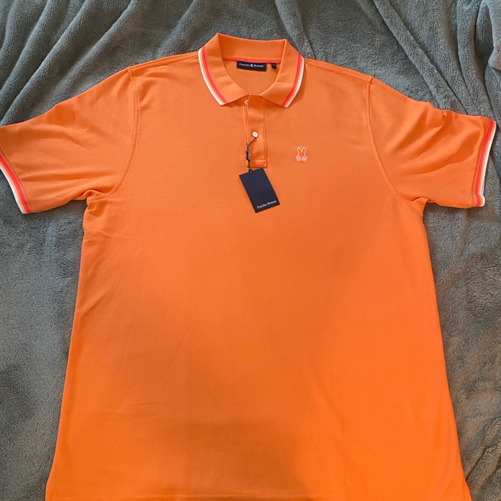 Psycho Bunny Vibrant Orange Polo Shirt